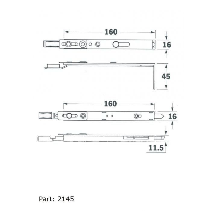 Cerradura Multipunto Secury Automatic, Para Puertas De PVC Y