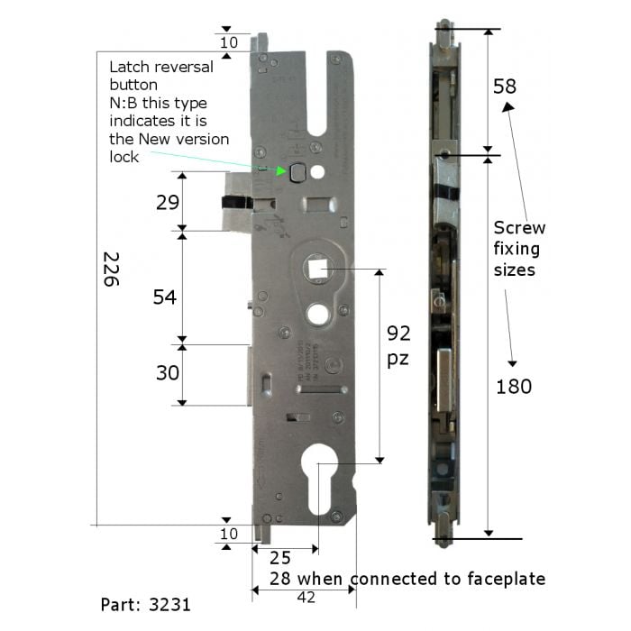 2 Serrures De Porte MAXGEAR 32-1256 - Compatibles OE 6K3837085A - Neuves Sous Blister