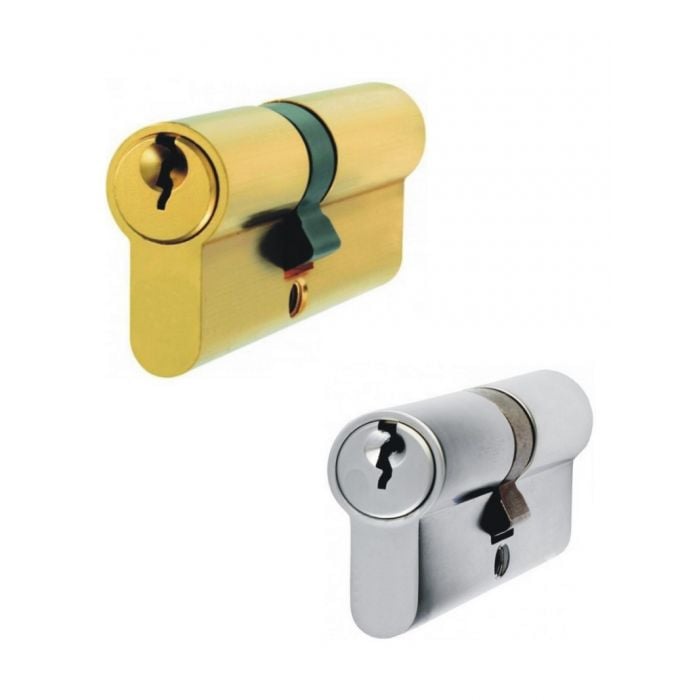 Gardinia Brass Or Chrome Euro Profile Door Lock Cylinders Suits Door Locks
